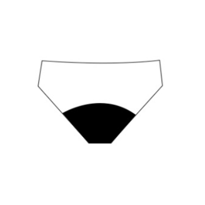Vixxen Red Label Seamless Scallop Bikini Absorption Area