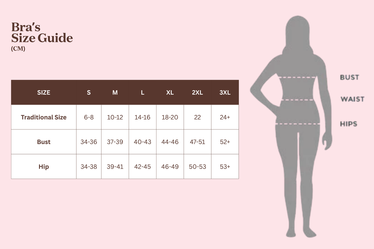 Vixxen Bra Size Guide Measurements