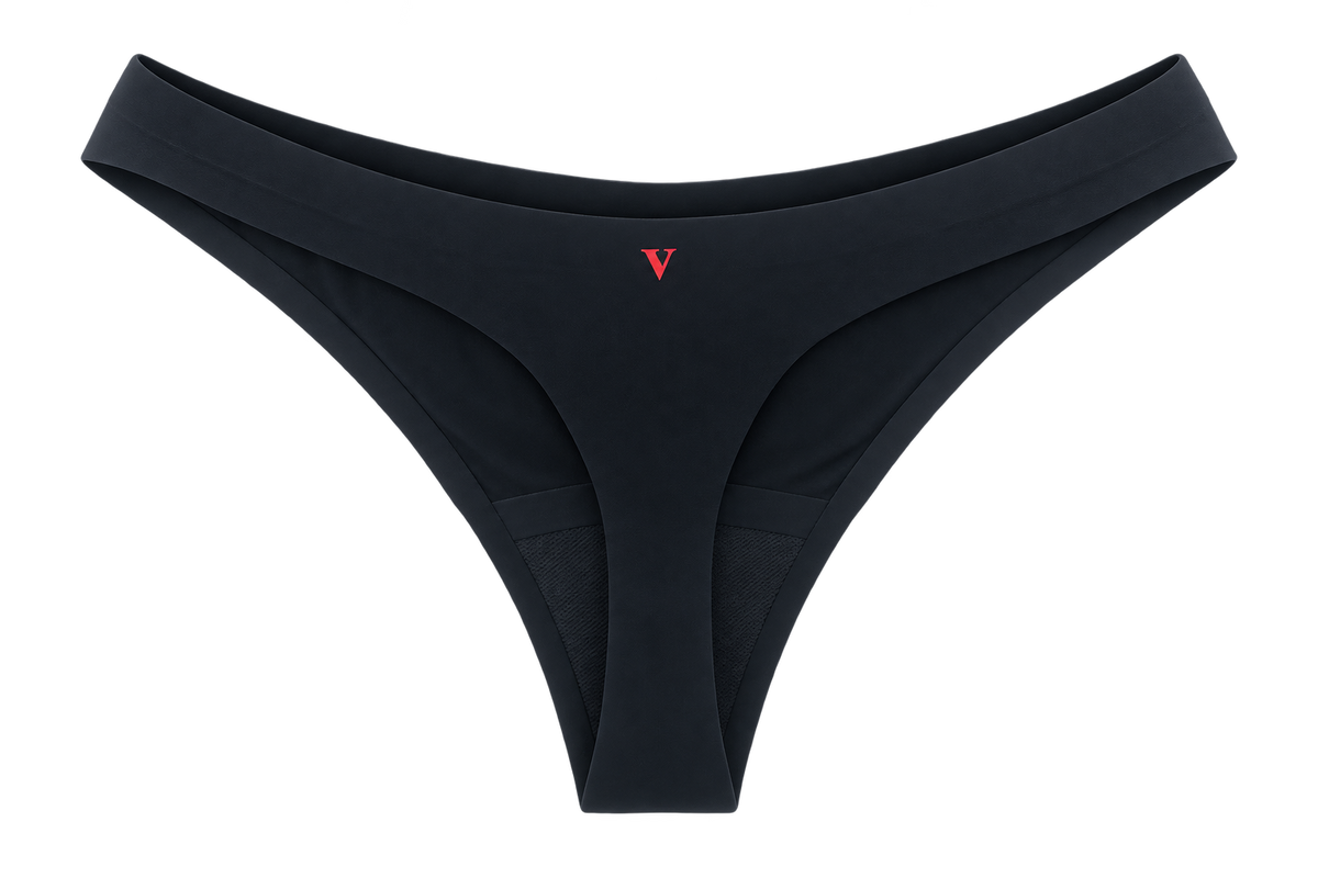 Vixxen Seamless G-String Period Wear - Black