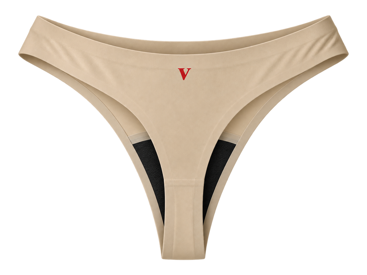 Vixxen Seamless G-String Period Wear - Nude