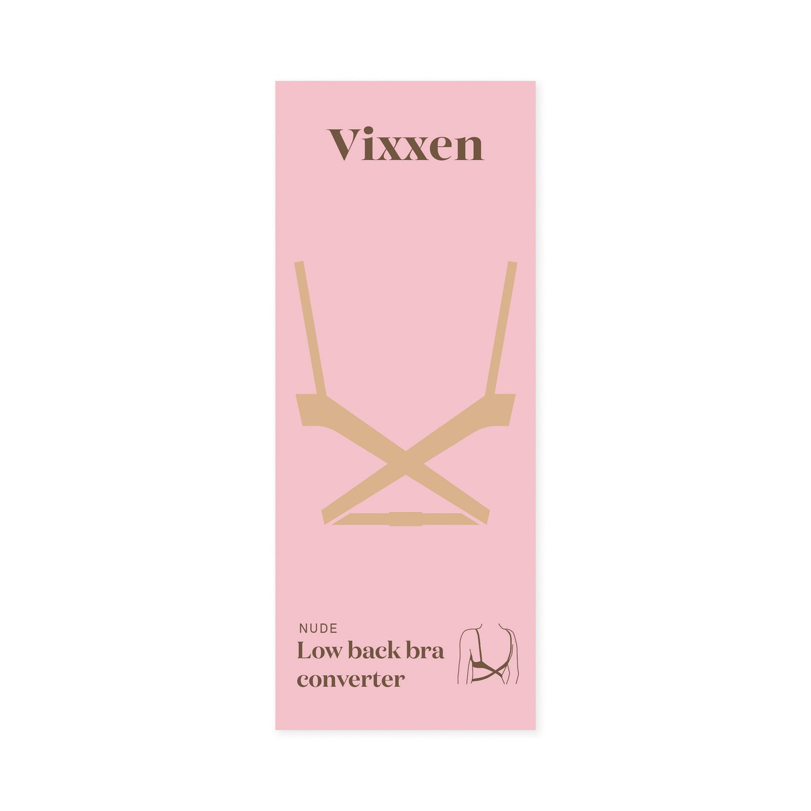 Vixxen Low Back Bra Converter Beige
